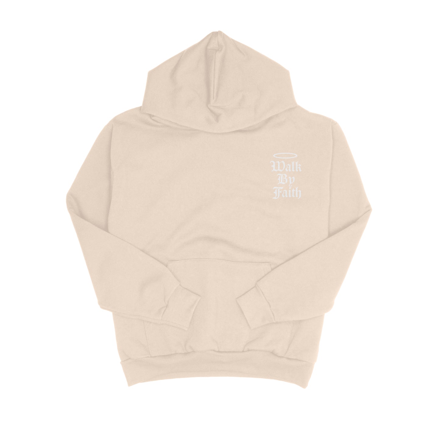Walk By Faith, God Is Good Hoodie Beige