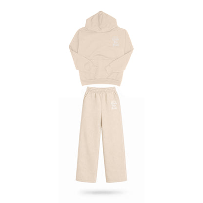 Walk By Faith, God Is Good Sweat Suit Beige