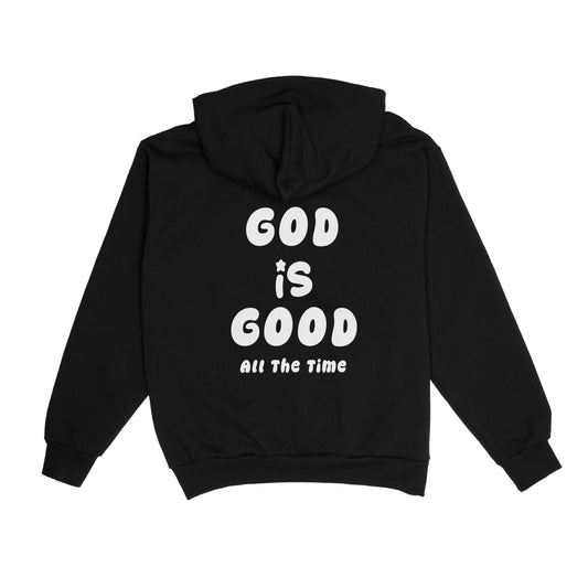 Walk By Faith, God Is Good Hoodie Black