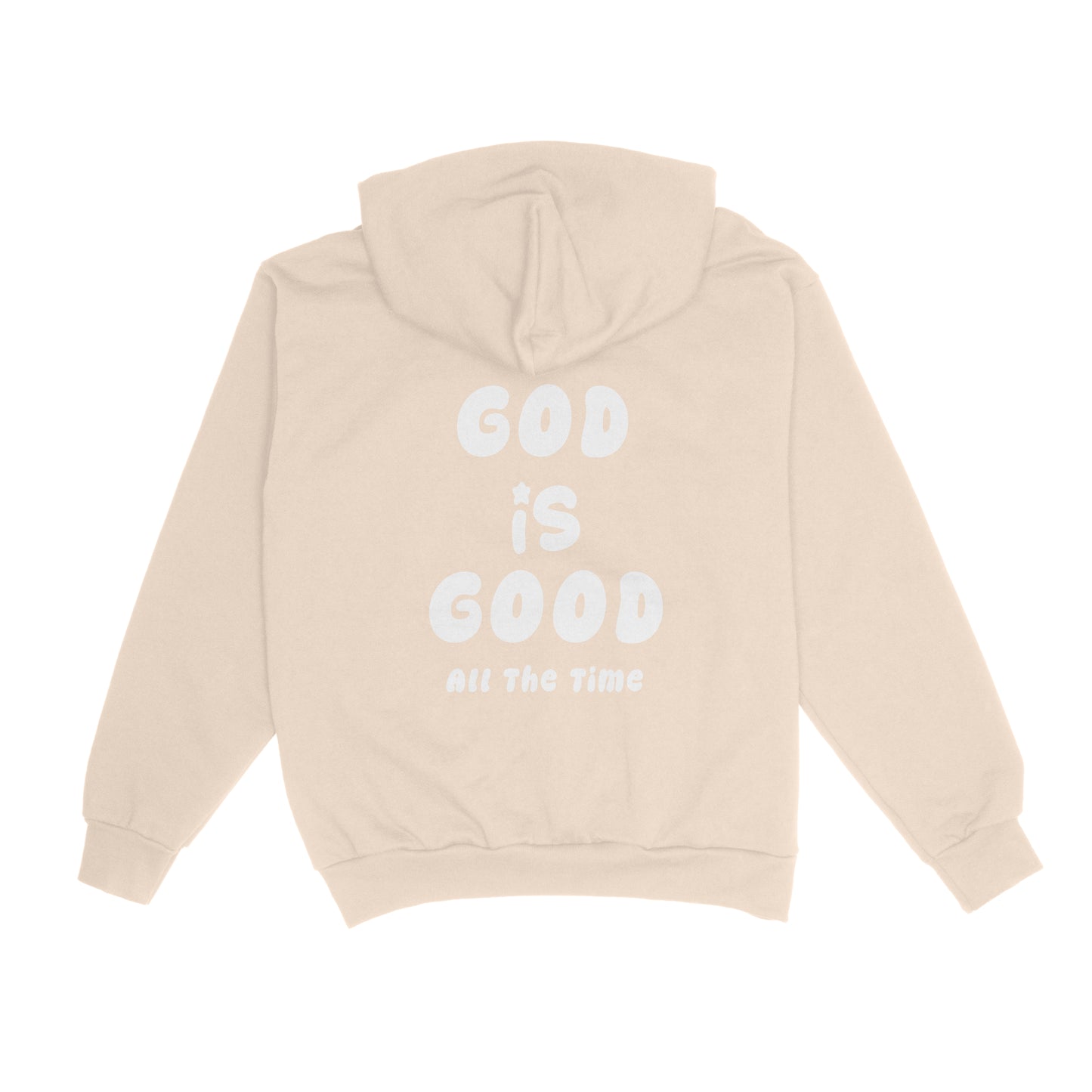 Walk By Faith, God Is Good Hoodie Beige