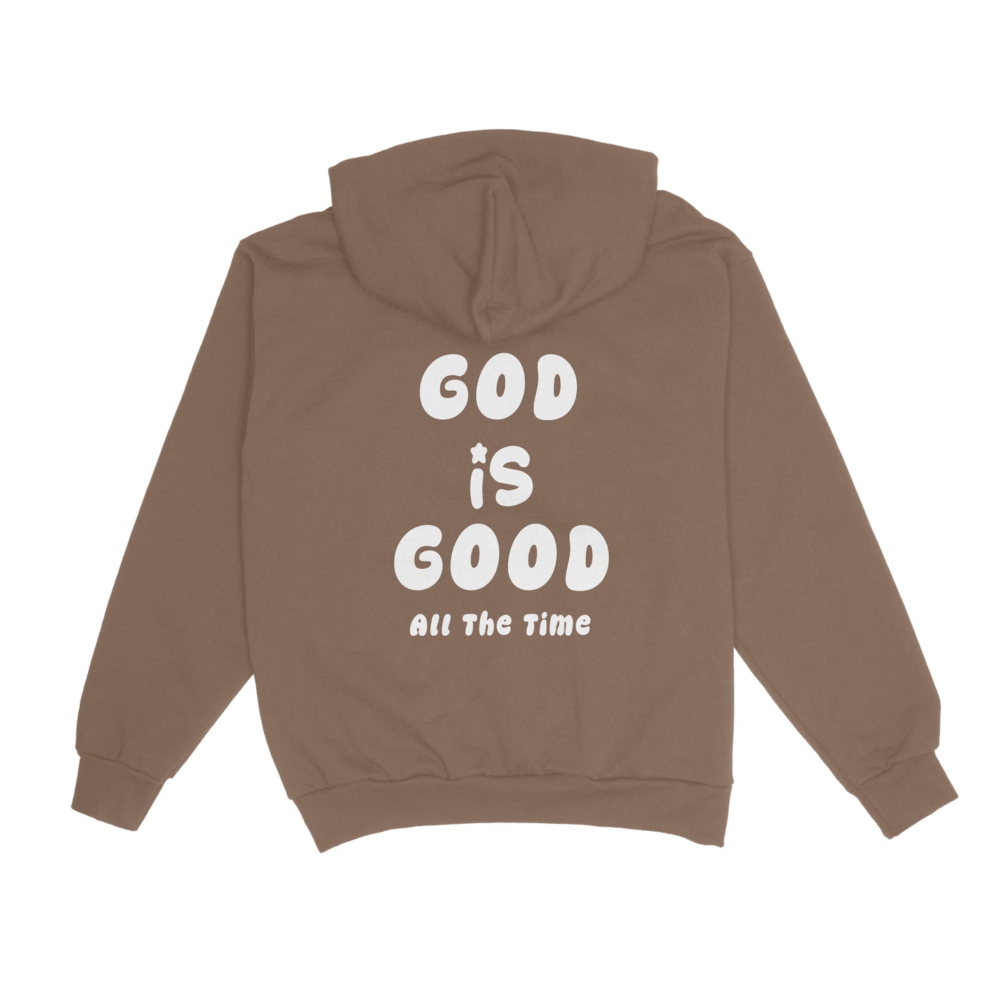 Walk By Faith, God Is Good Hoodie Brown
